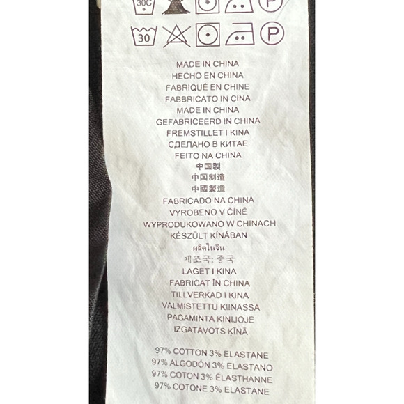 Michael Kors Pants Womens Size 8 Black Twill Ankle Mid Rise Pockets Logo Stretch - Picture 7 of 8